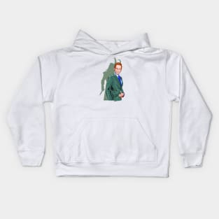 Tom Hiddleston - An illustration by Paul Cemmick Kids Hoodie